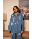 Denim set embroidery 