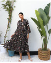 Summer cotton trimmed dress 