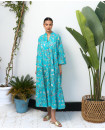 Summer cotton trimmed dress 