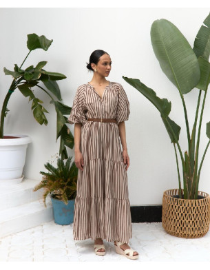 striped summer dress