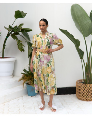  Floral spring dress 