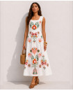 Embroidery cotton dress 
