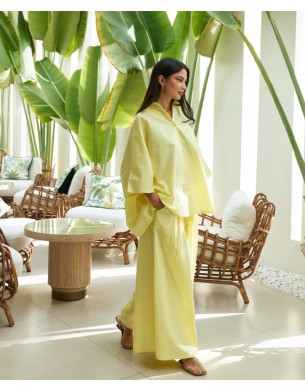 Yellow flowy set 