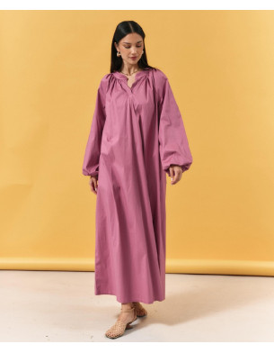 Pink modest loose dress 