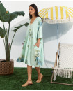 Italian linen floral dress