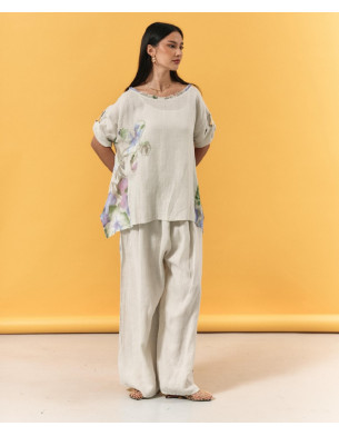 Italian linen floral set