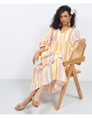 Greek cotton summer dress 