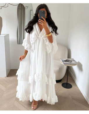 Frill flowy dress 
