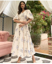 floral lavender dress