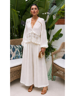 cotton trimmed set