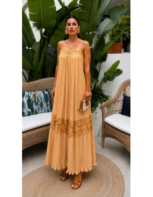 trimmed summer dress