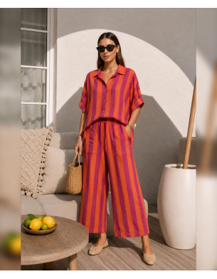 Striped cotton set