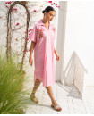 palm embellished dress