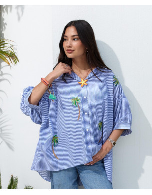 palm striped top