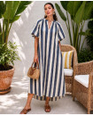 Cotton striped dress