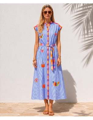cotton embroidery dress