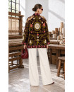 Velvet embroidery jacket