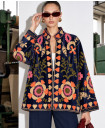 Velvet embroidery jacket