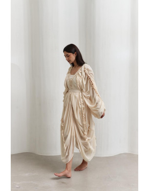 sheer loose kimono