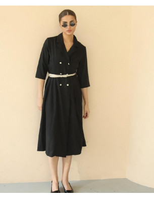 buttoned chic dress